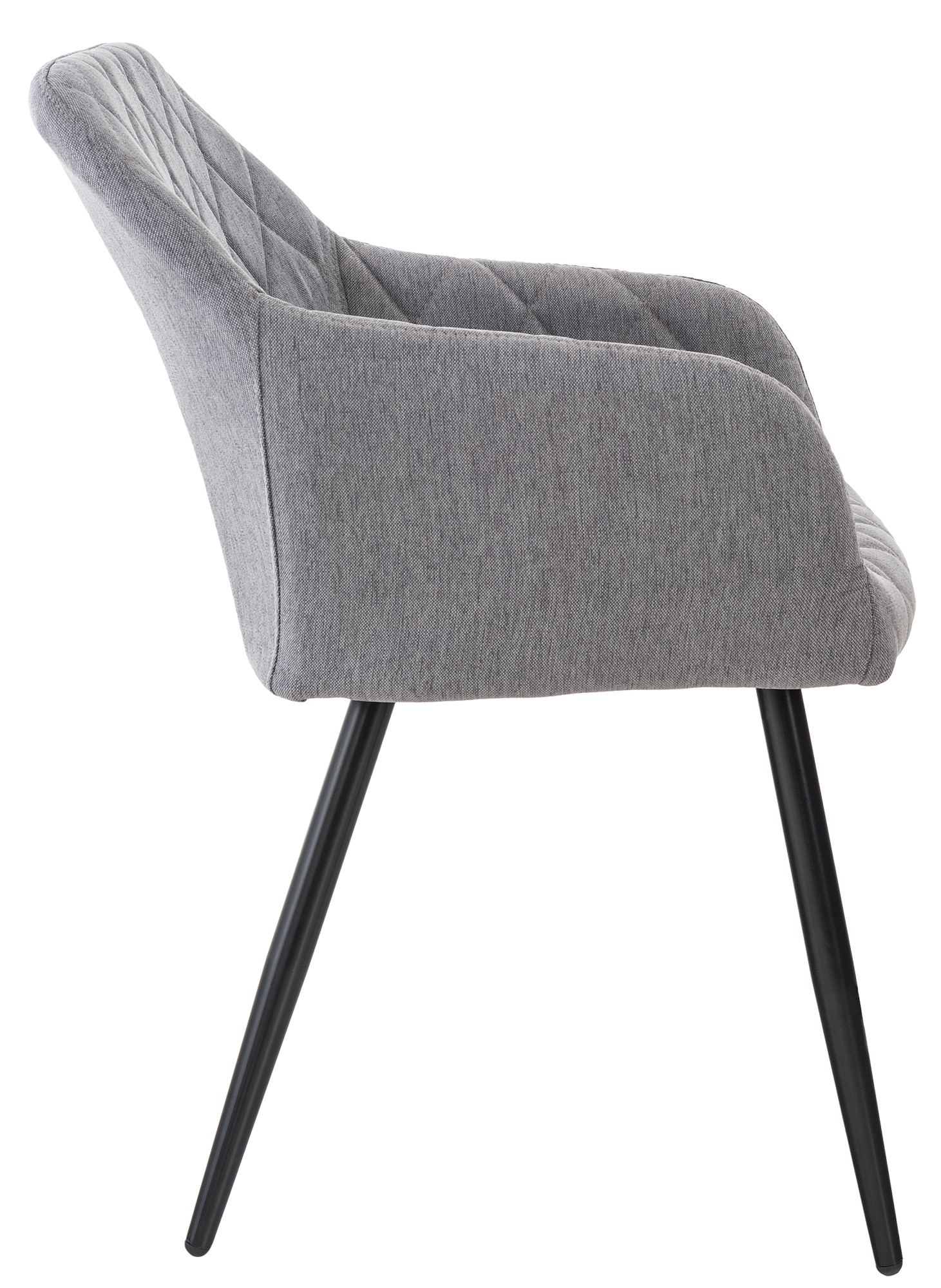 Chaise de salle à manger Shila avec Piètement en Métal noir