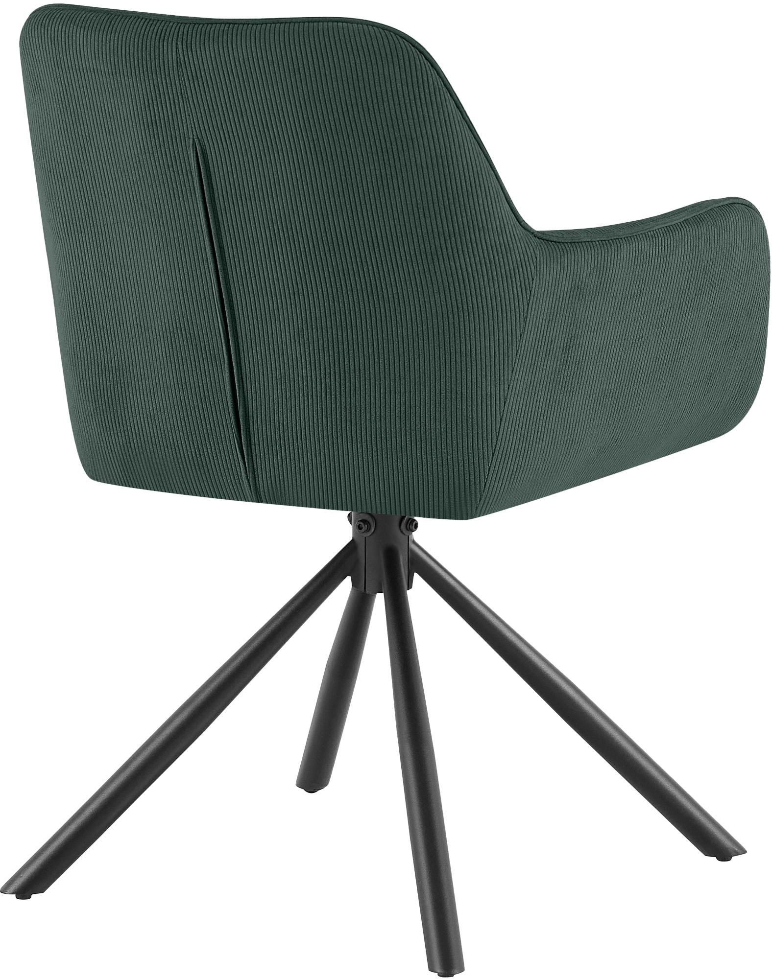 Chaise de salle à manger Tipton en velours côtelé