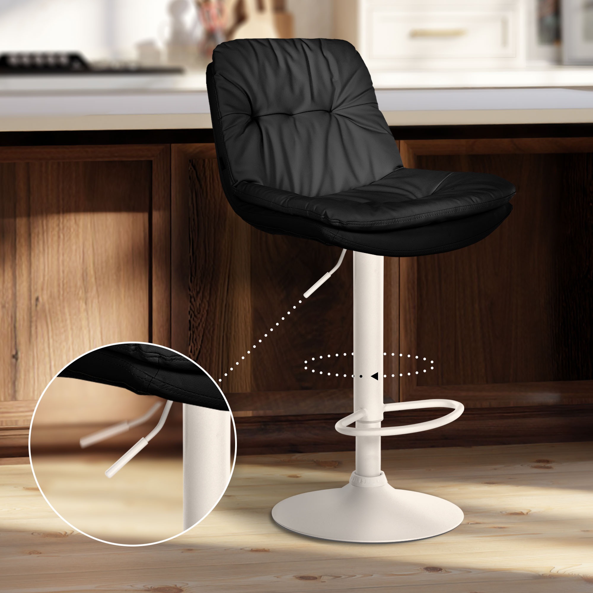 Tabouret de bar Laurel similicuir