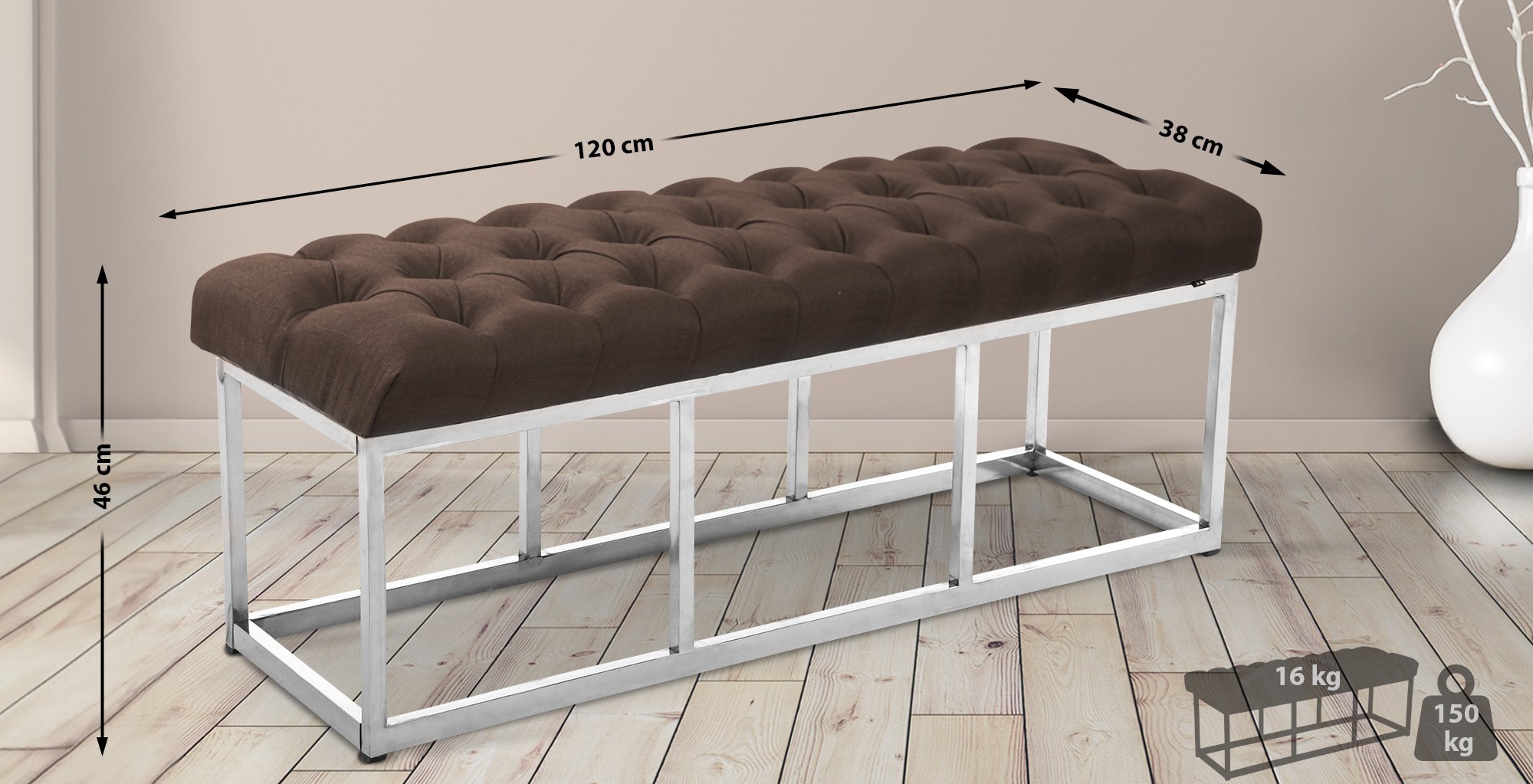 Banc Amun E en tissu