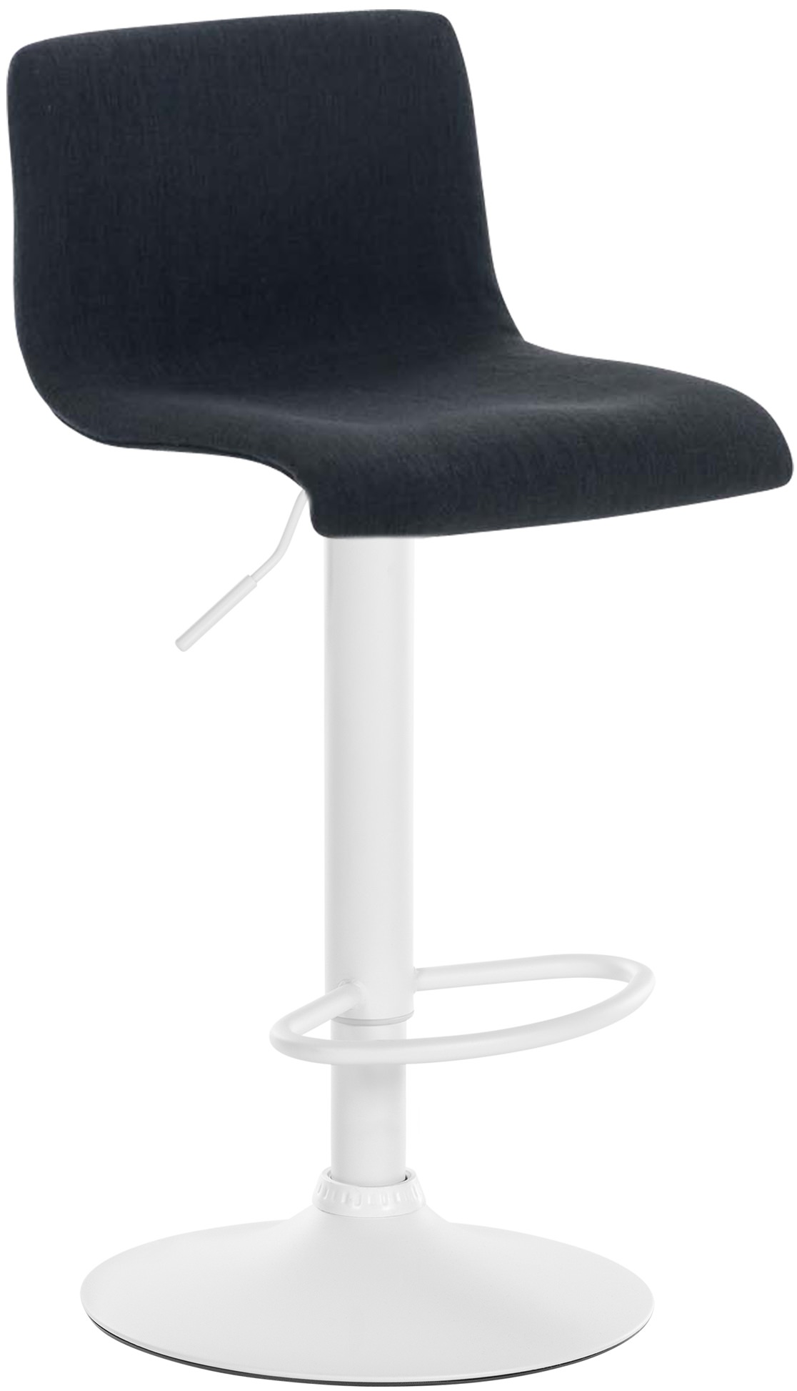 Tabouret de bar Hover Assise en Tissu Piètement Métal chromé