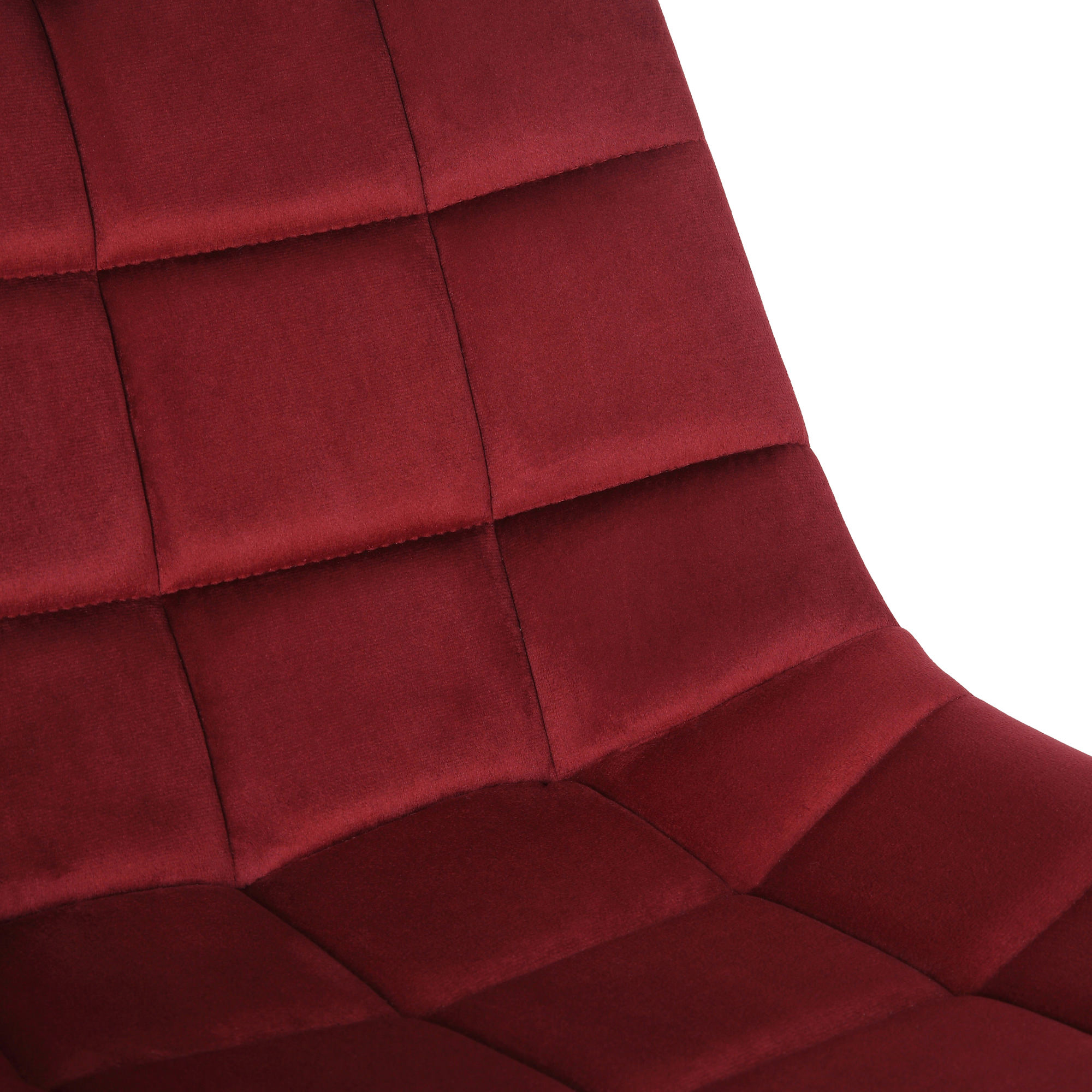 Chaise de bureau pivotant Medford en Velours avec Hauteur ajustable et Roulettes