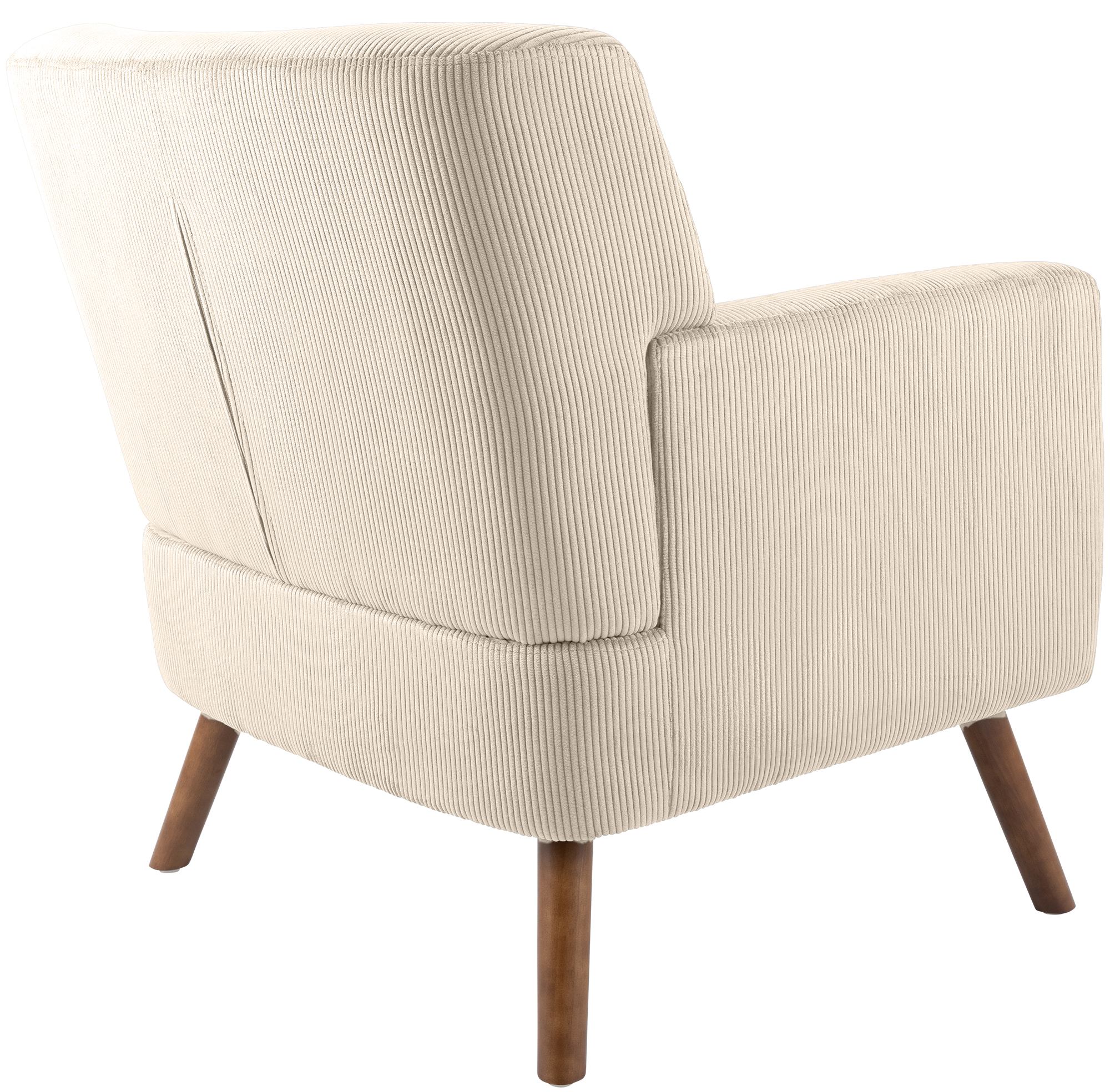 Fauteuil Kioni en velours cotele