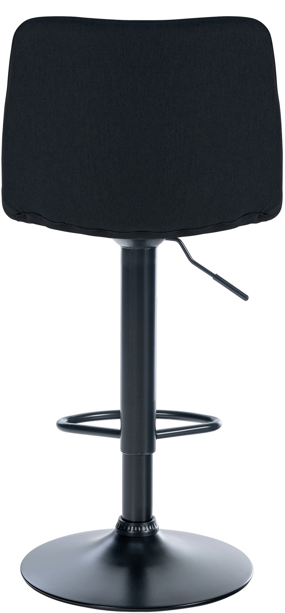 Tabouret de bar Lex en Tissu Pied trompette en Métal