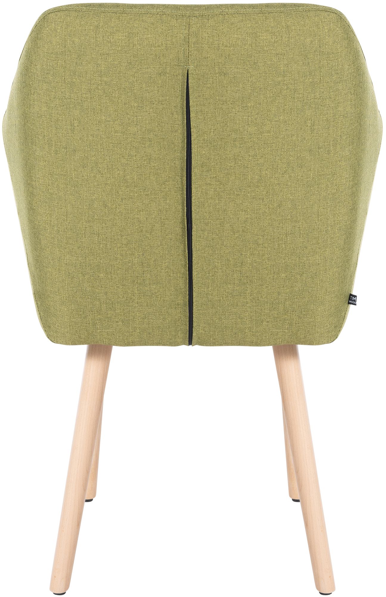 Chaise de salle à manger Utrecht en tissu avec pieds en bois