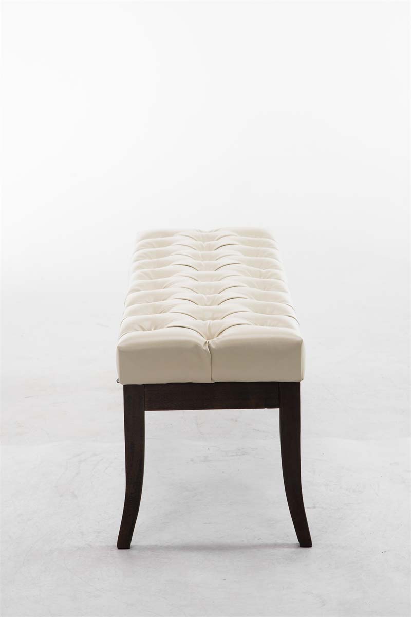Banc Ramses similicuir antique sombre