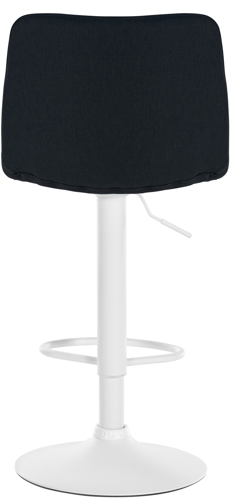 Tabouret de bar Lex en Tissu Pied trompette en Métal
