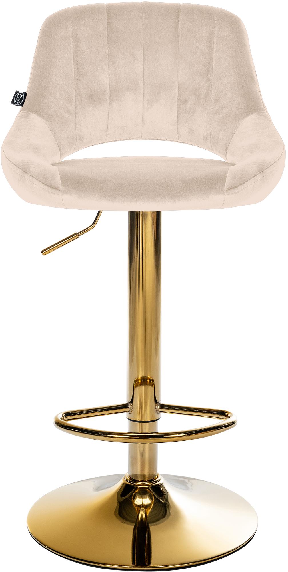 Tabouret de bar Milet en velours