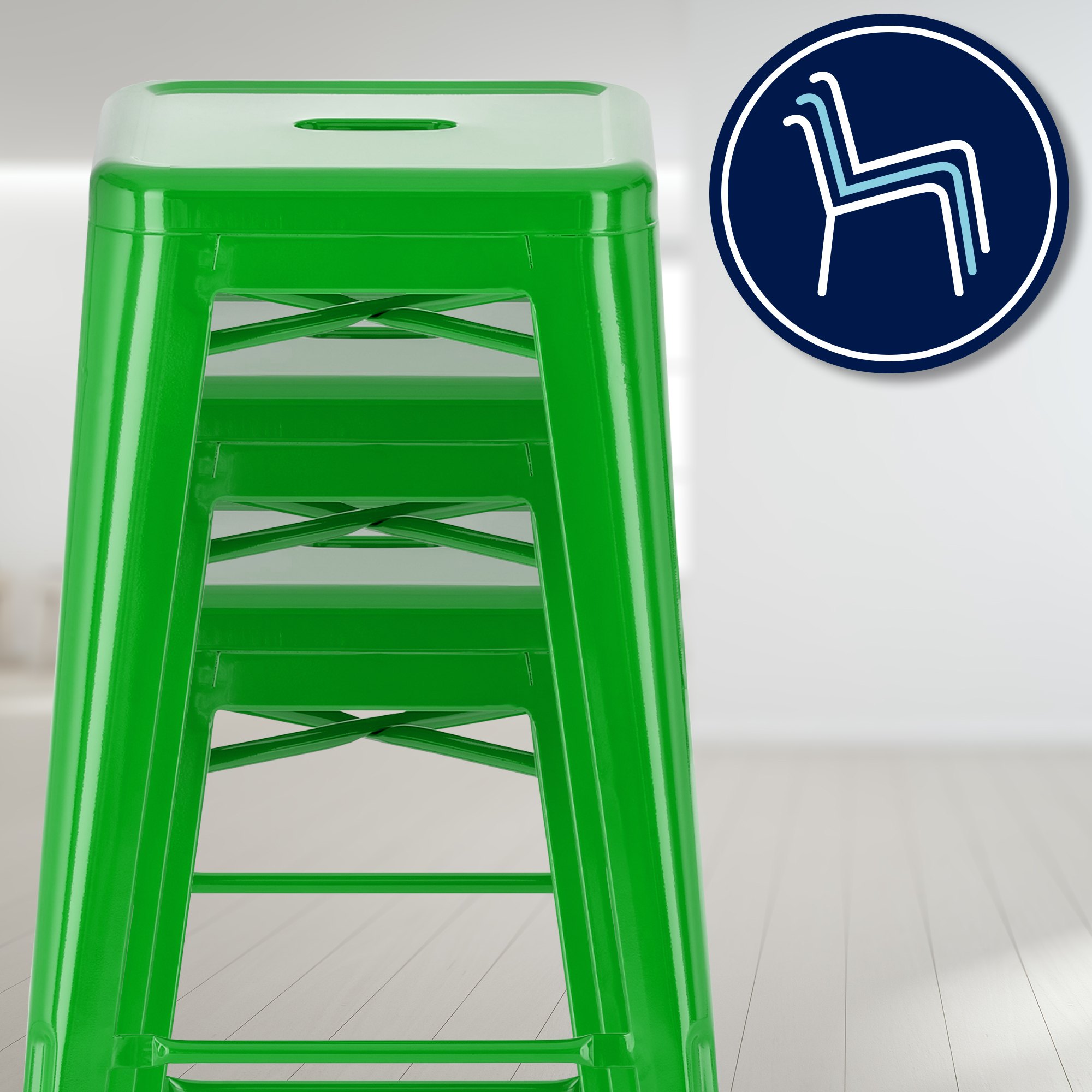 Lot de 2 tabourets de bar Joshua