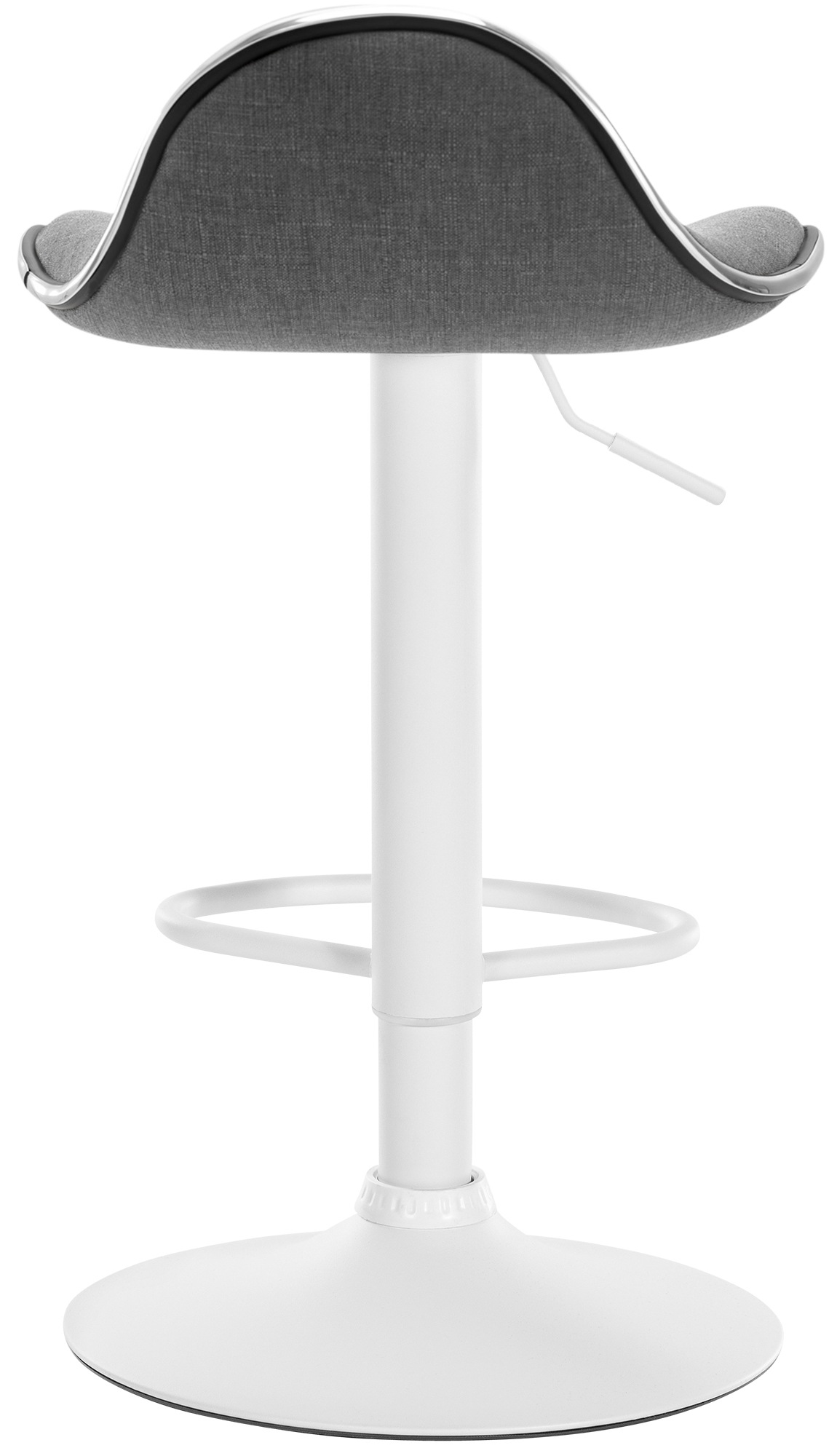 Tabouret de bar Shanghai tissu avec pied en métal