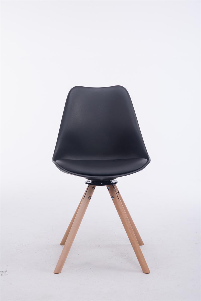 Chaise de salle à manger pivotante Troyes Similicuir pieds en forme ronde
