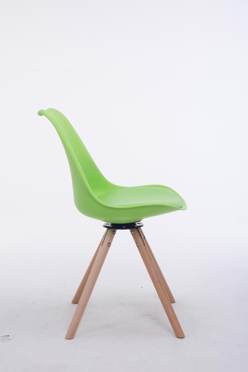 Chaise de salle à manger pivotante Troyes Similicuir pieds en forme ronde