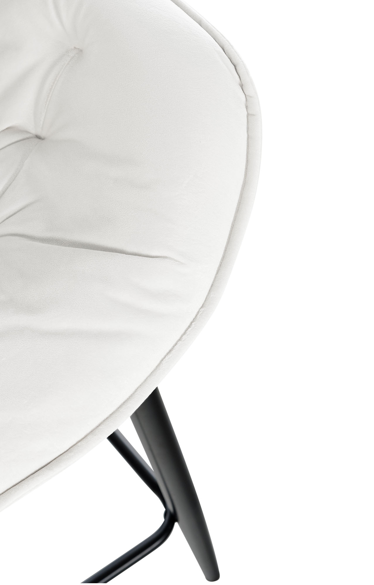 Tabouret de bar Gibson velours hauteur d'assise 76 cm