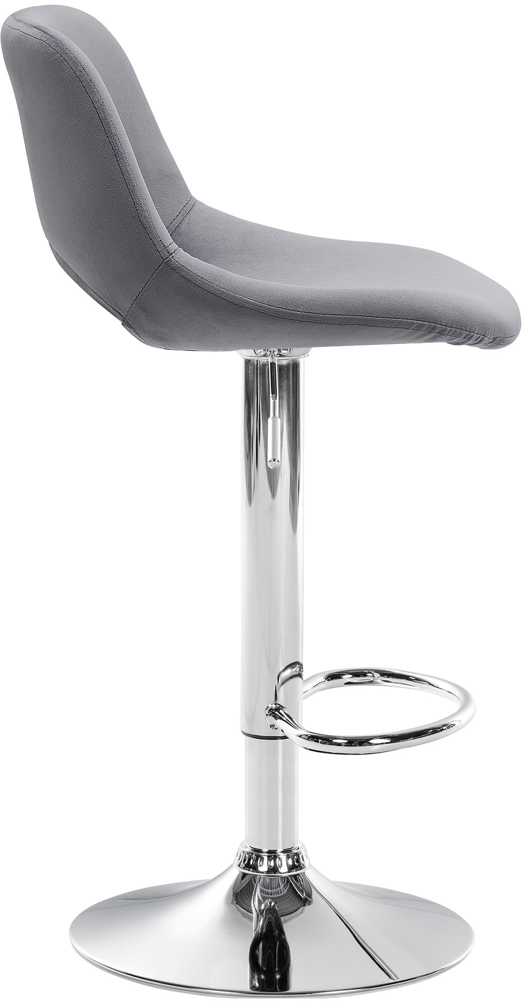Lot de 2 tabourets de bar Camden velours