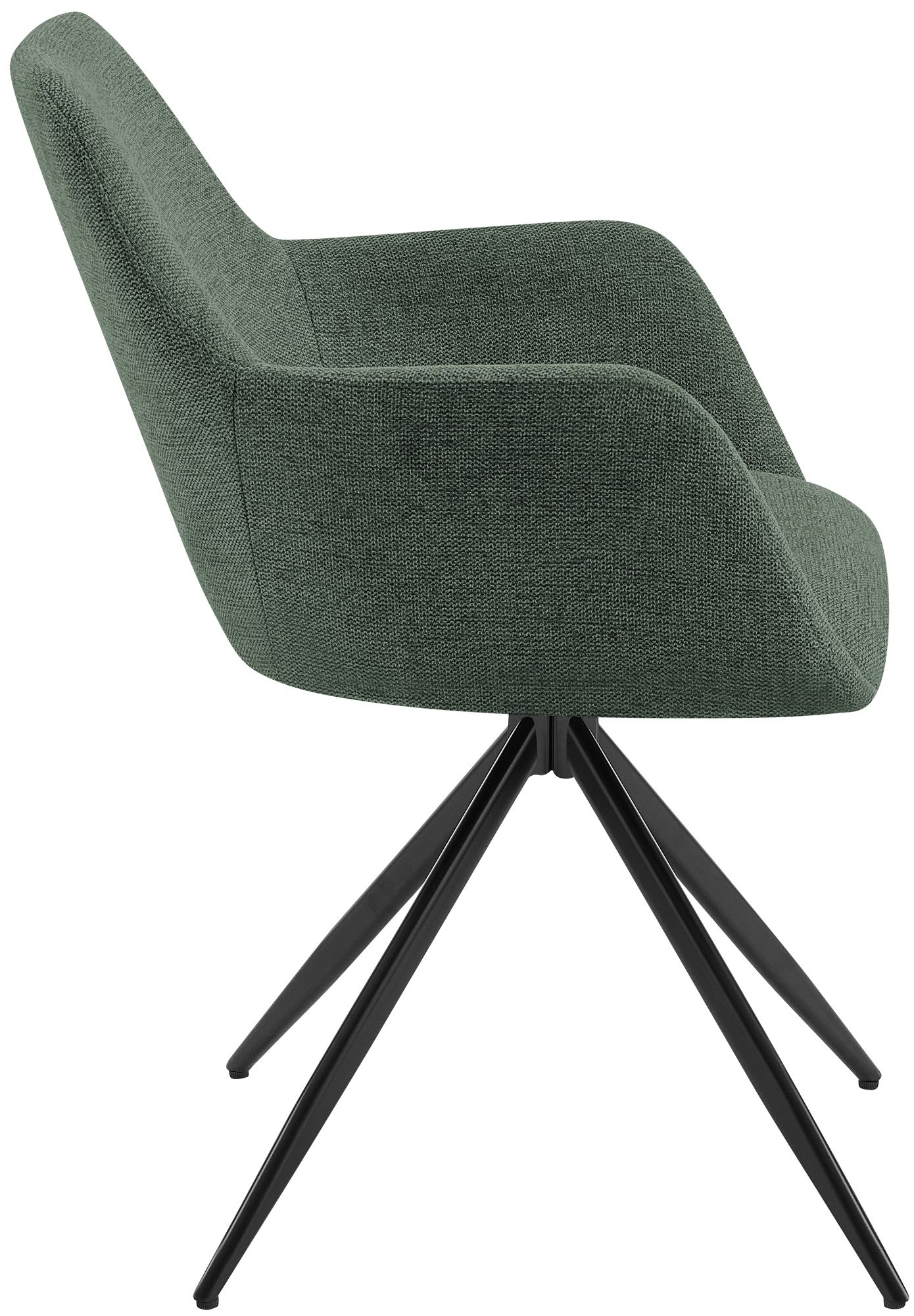 Chaise de salle a manger Olema en tissu