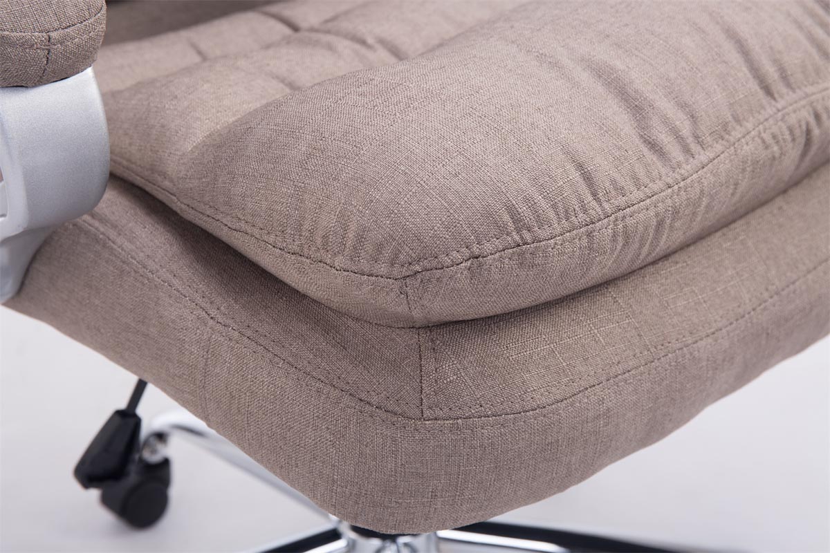 Fauteuil de bureau XXL Vancouver Tissu