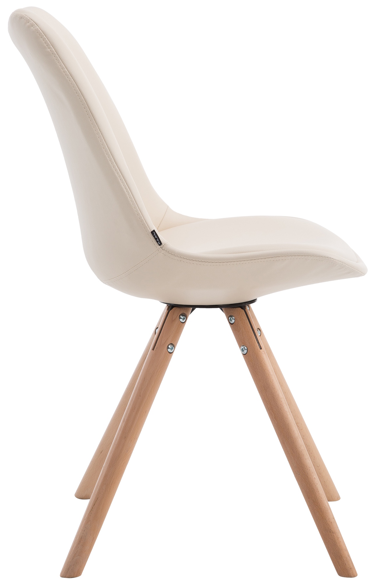 Chaise visiteur LAVAL similicuir pieds ronds