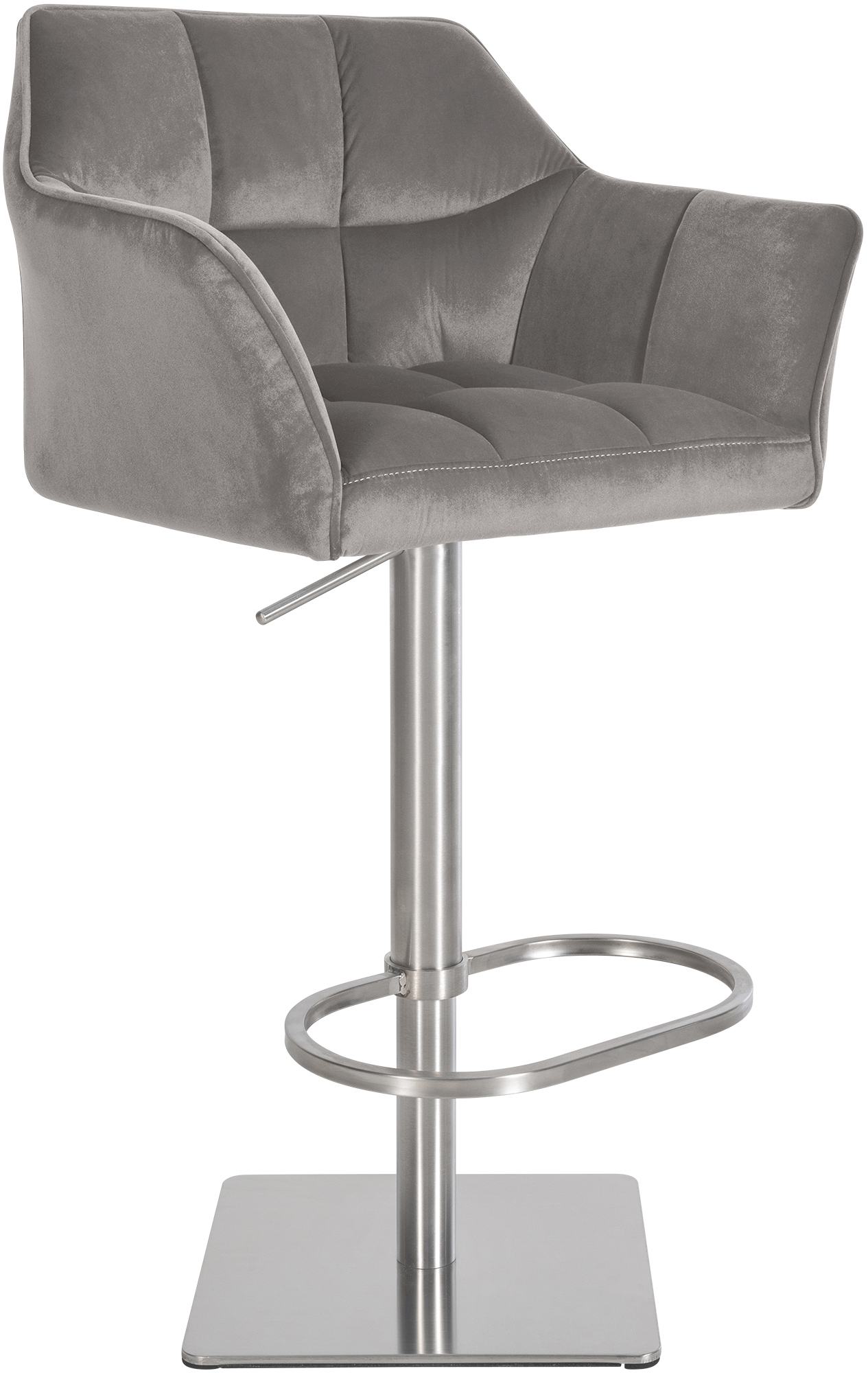 Tabouret de bar Damaso avec revetement en velours