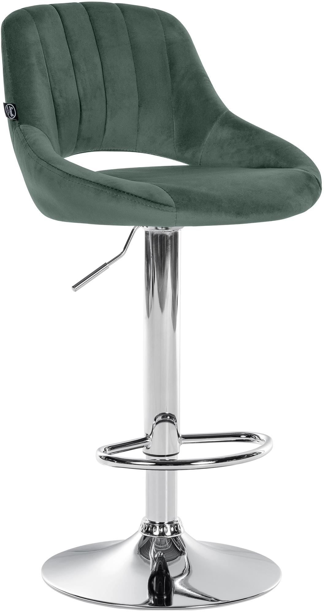 Tabouret de bar Milet en velours