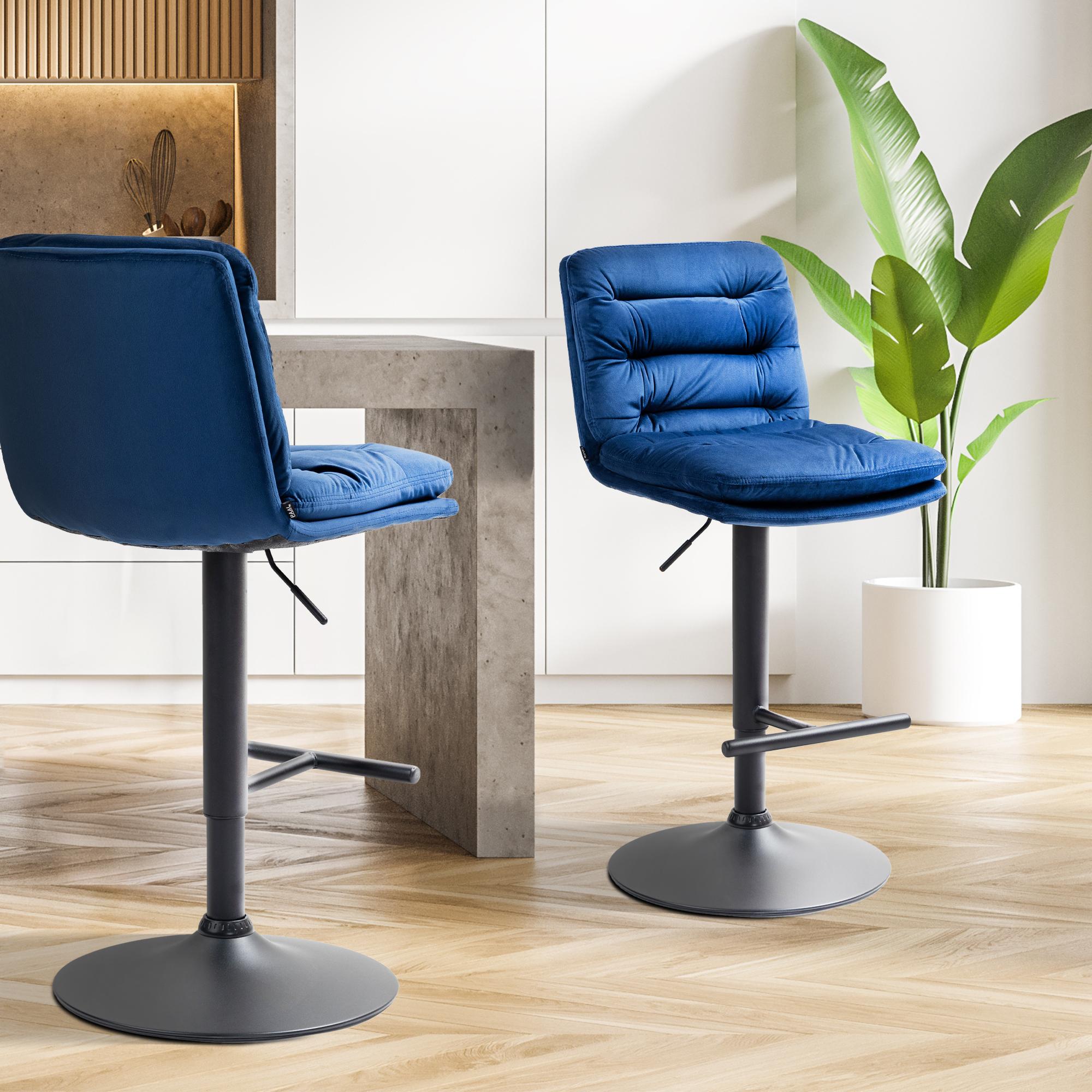 Tabouret de bar Damar velours