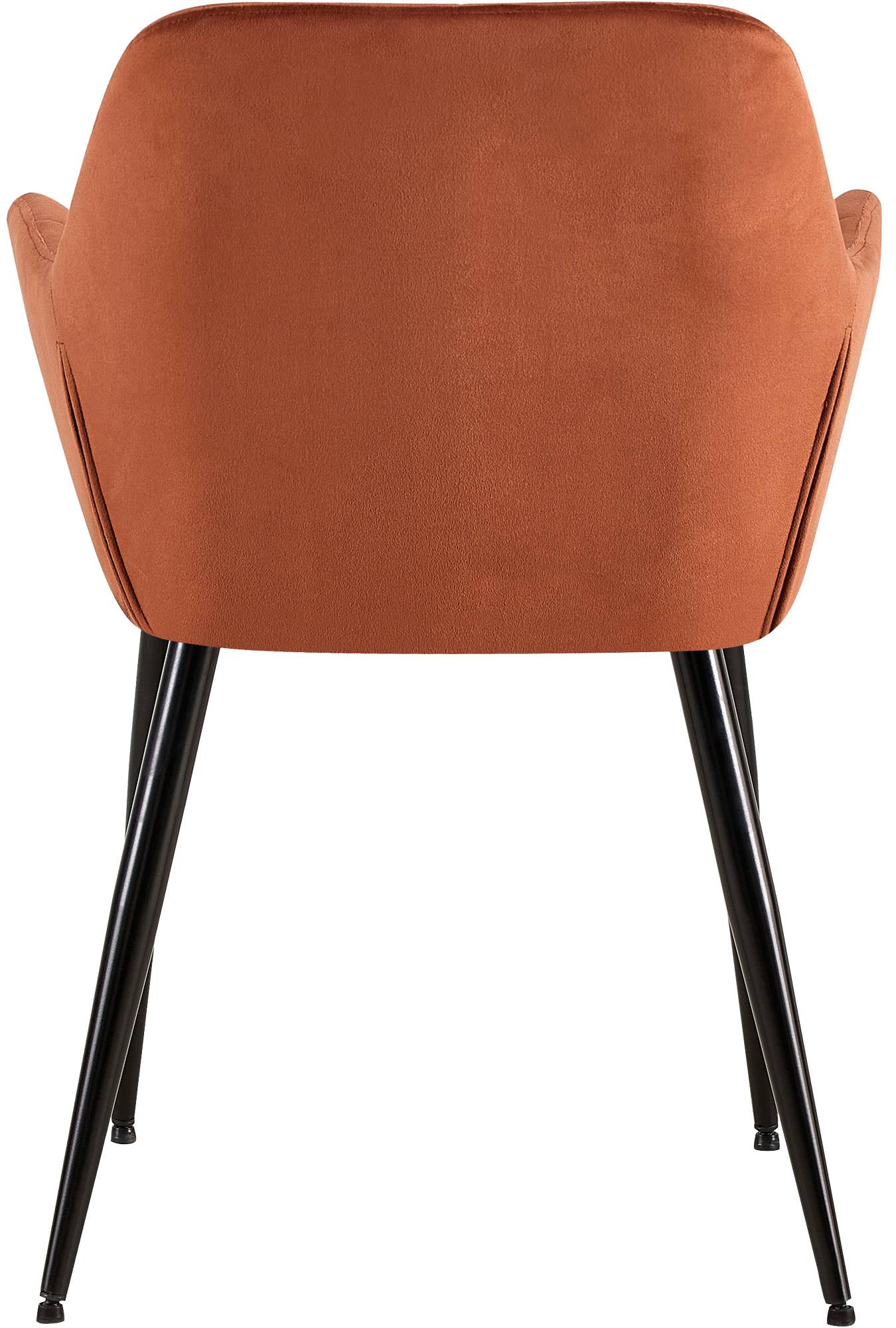 Lot de 2 chaises de salle à manger Emia velours