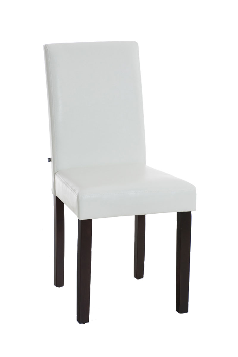 Chaise de salle à manger Ina similicuir avec pieds en Bois