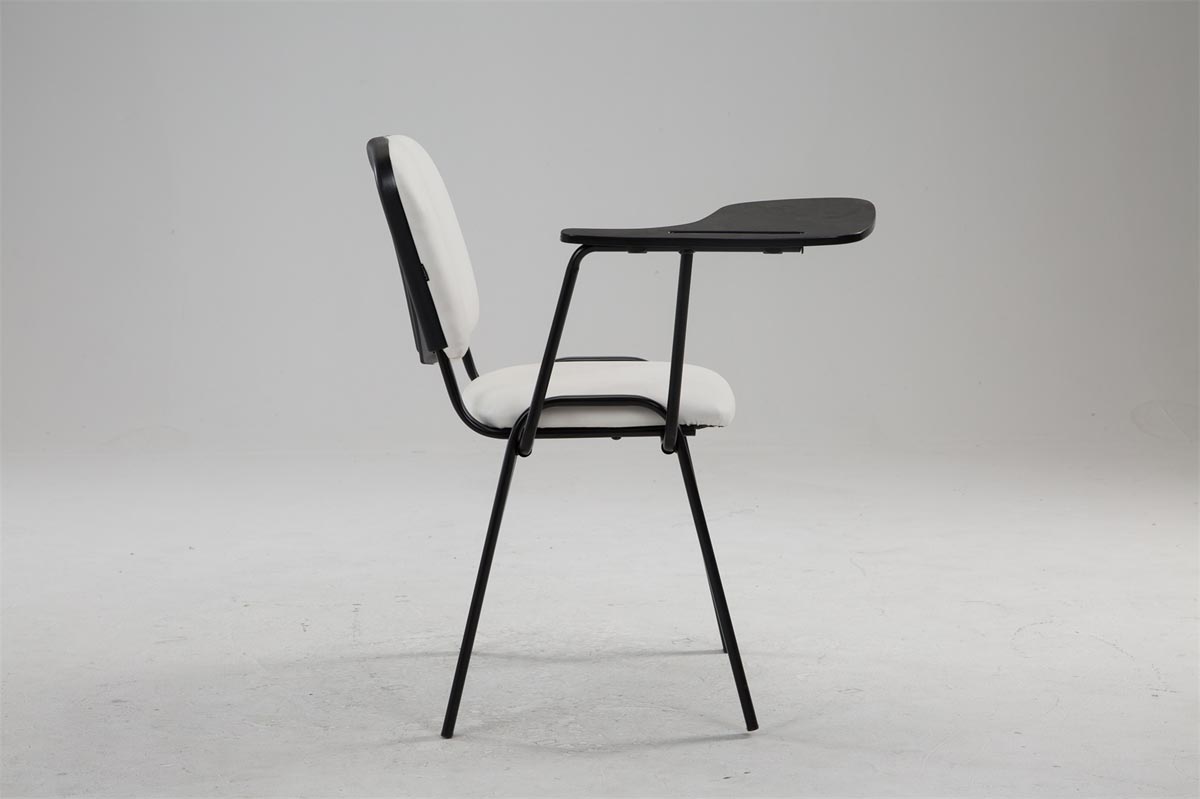 Chaise Ken en similicuir avec tablette rabattable