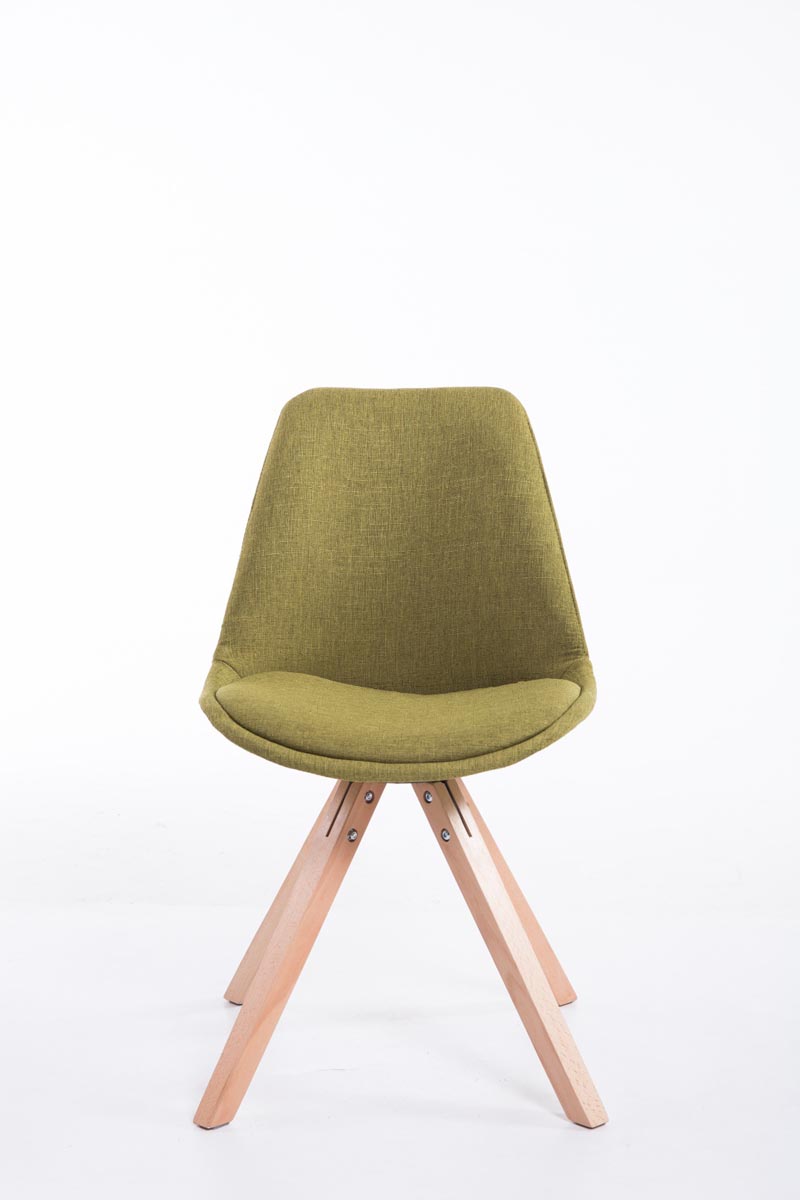 Chaise Toulouse tissu piétement en forme carrée