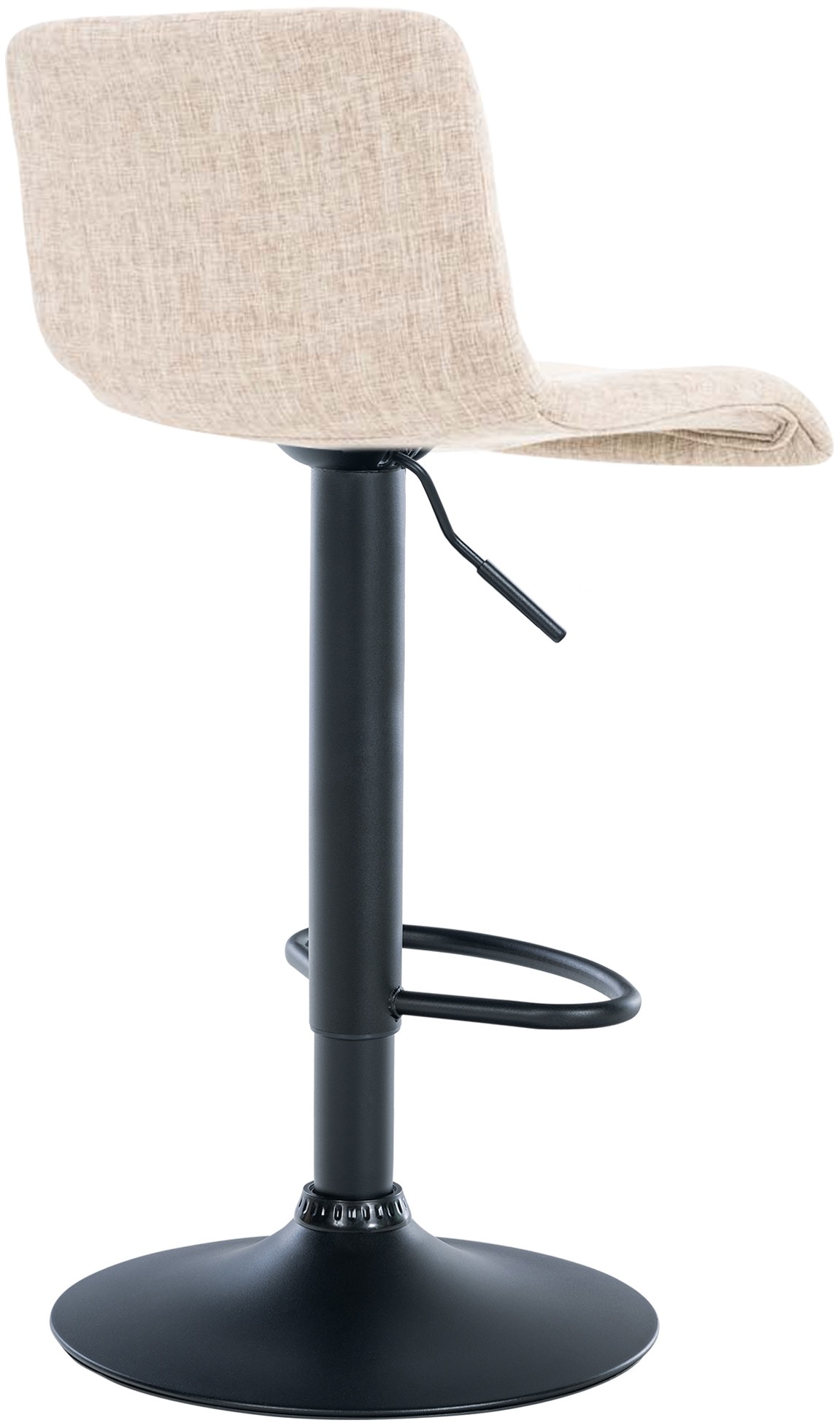 Tabouret de bar Hover Assise en Tissu Piètement Métal chromé