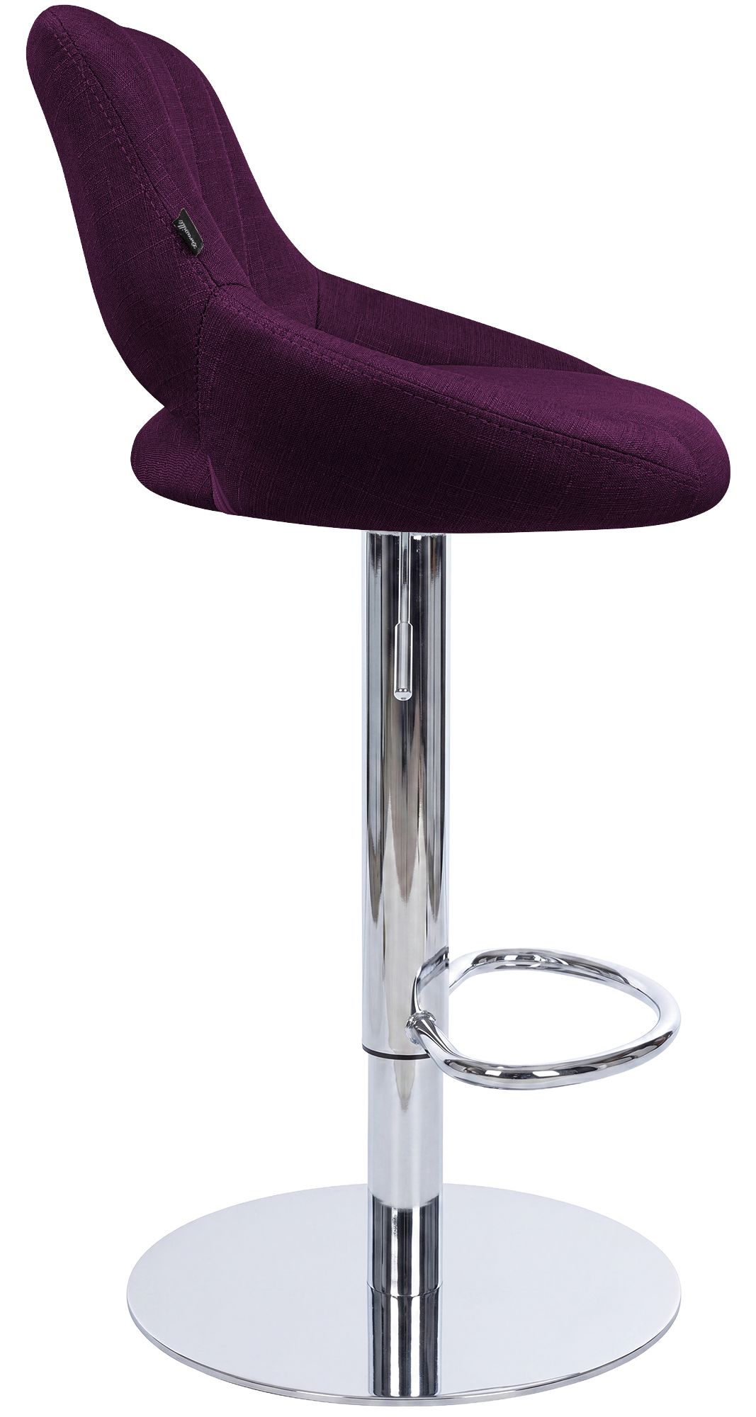 Lot de 2 tabourets de bar Milet chromés avec socles extra lourds
