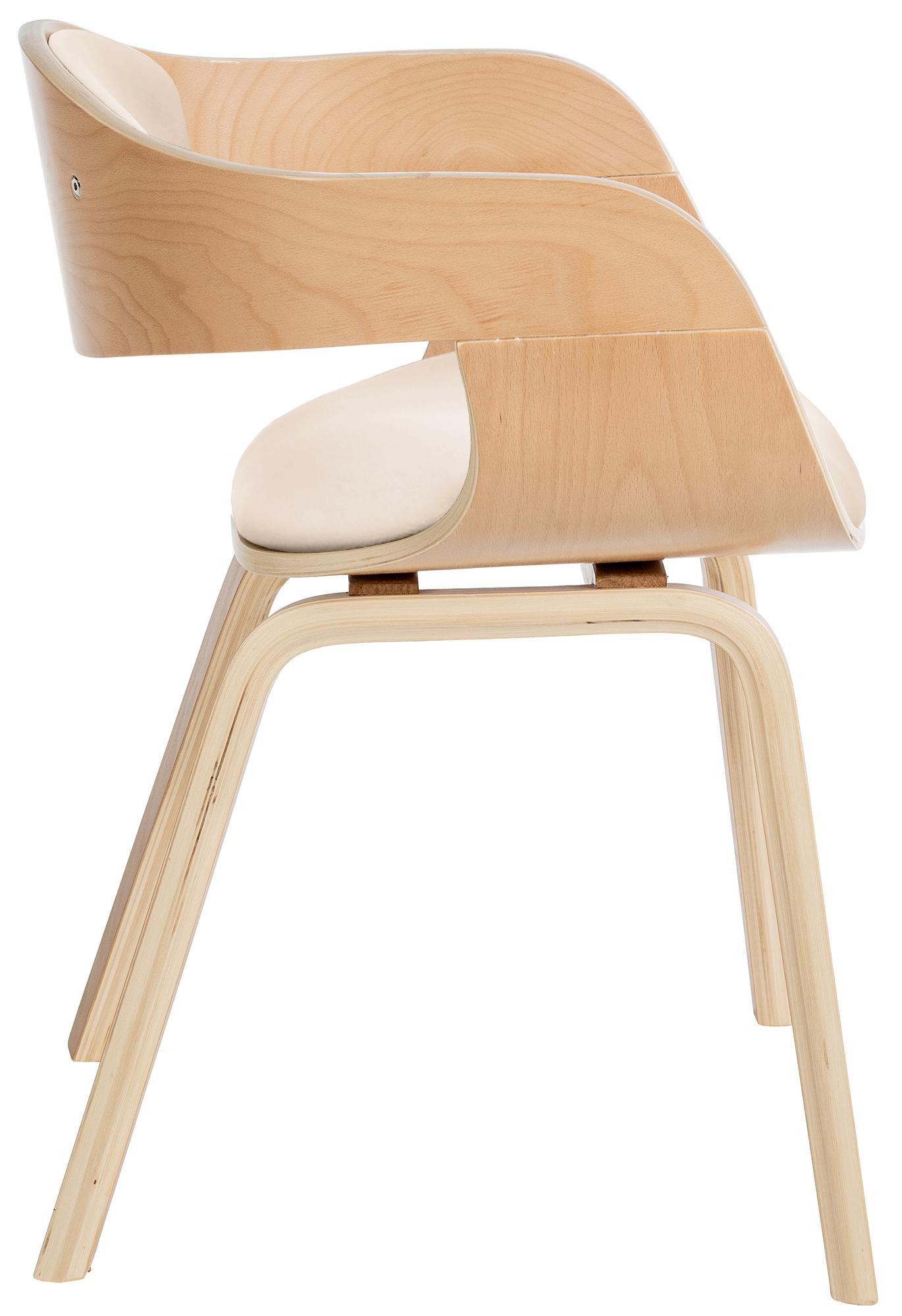 Chaise retro Kingston en similicuir