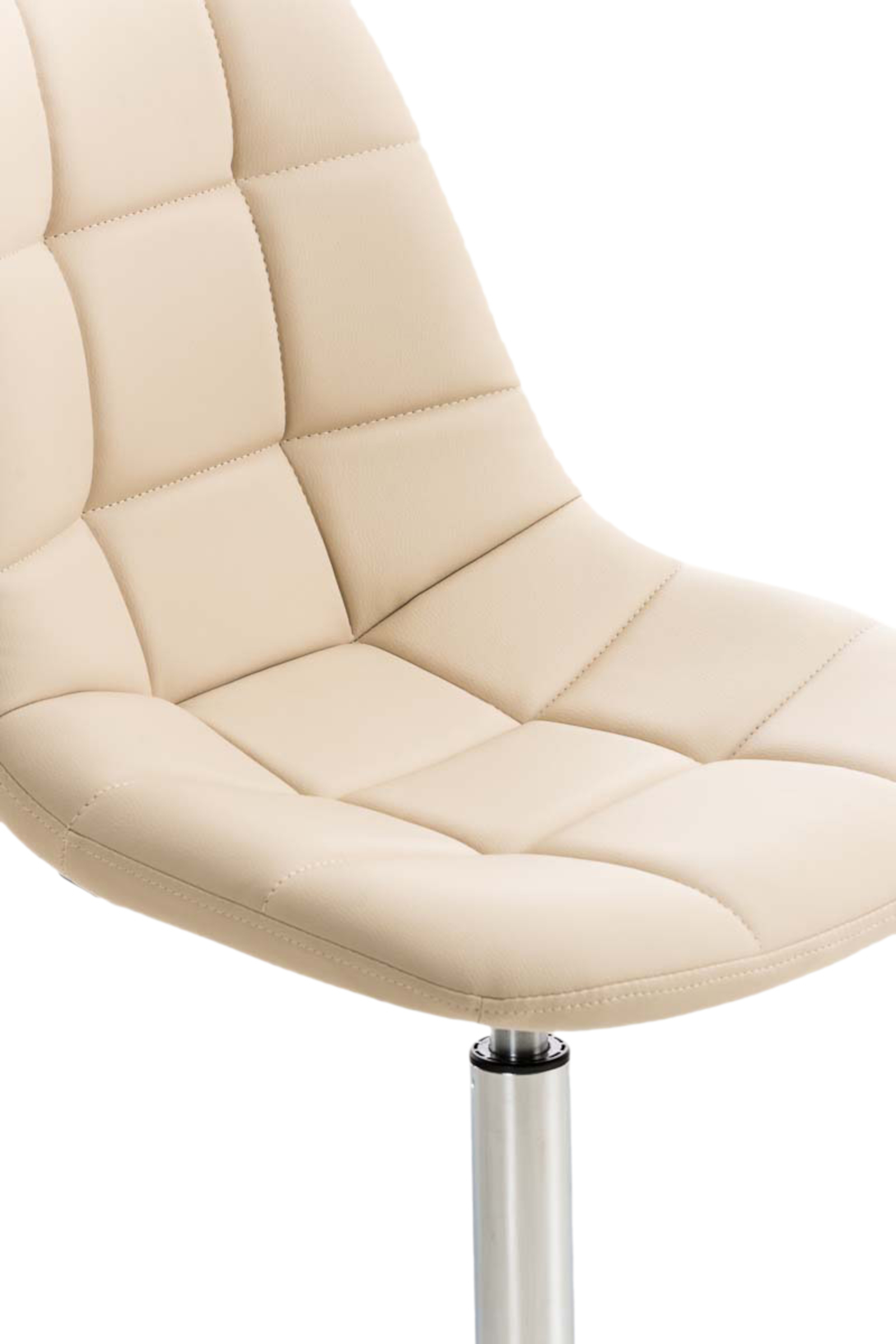 Lot de 2 chaises lounge pivotantes Emil en similicuir avec pied en métal