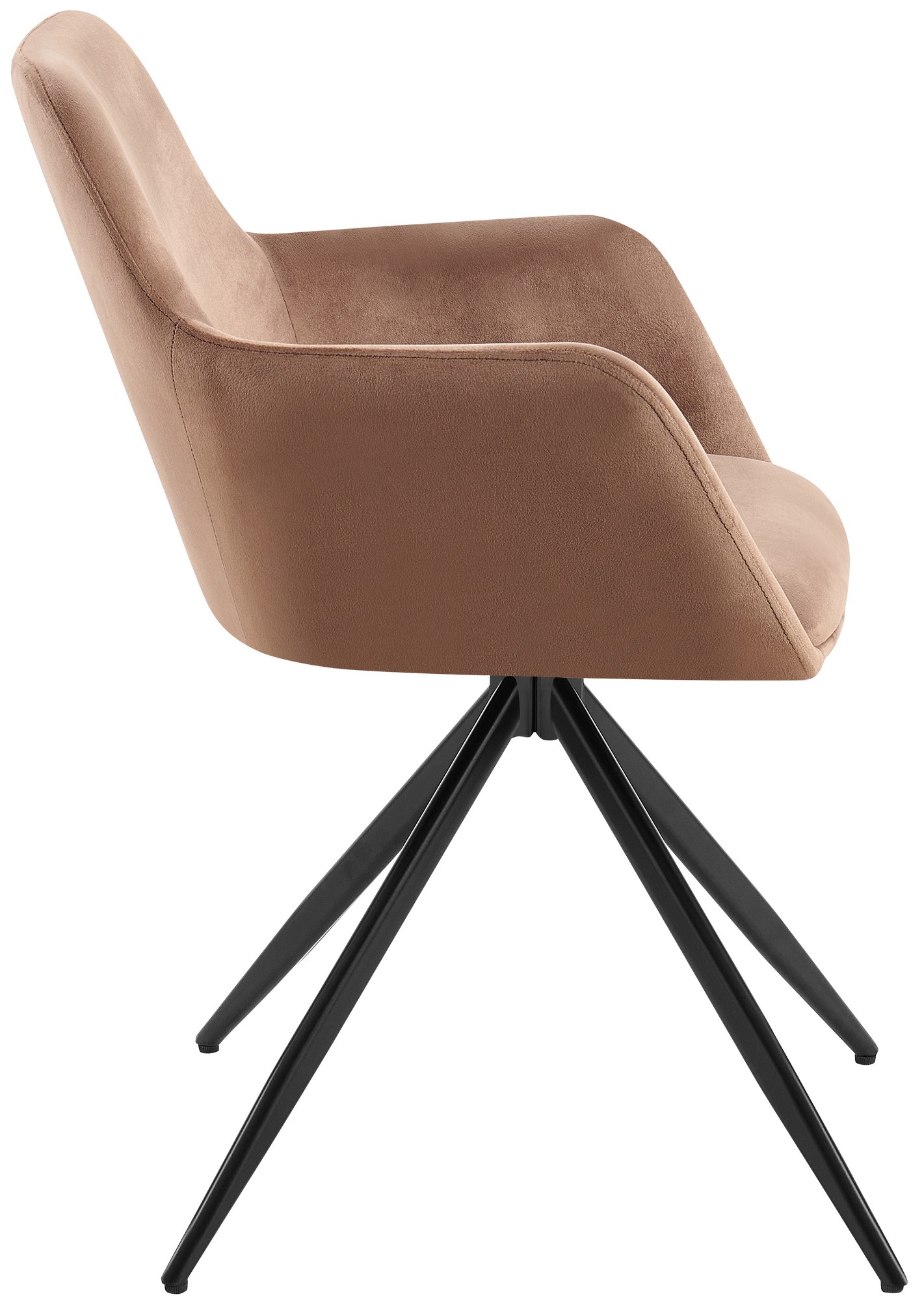 Chaise de salle à manger Olema velours