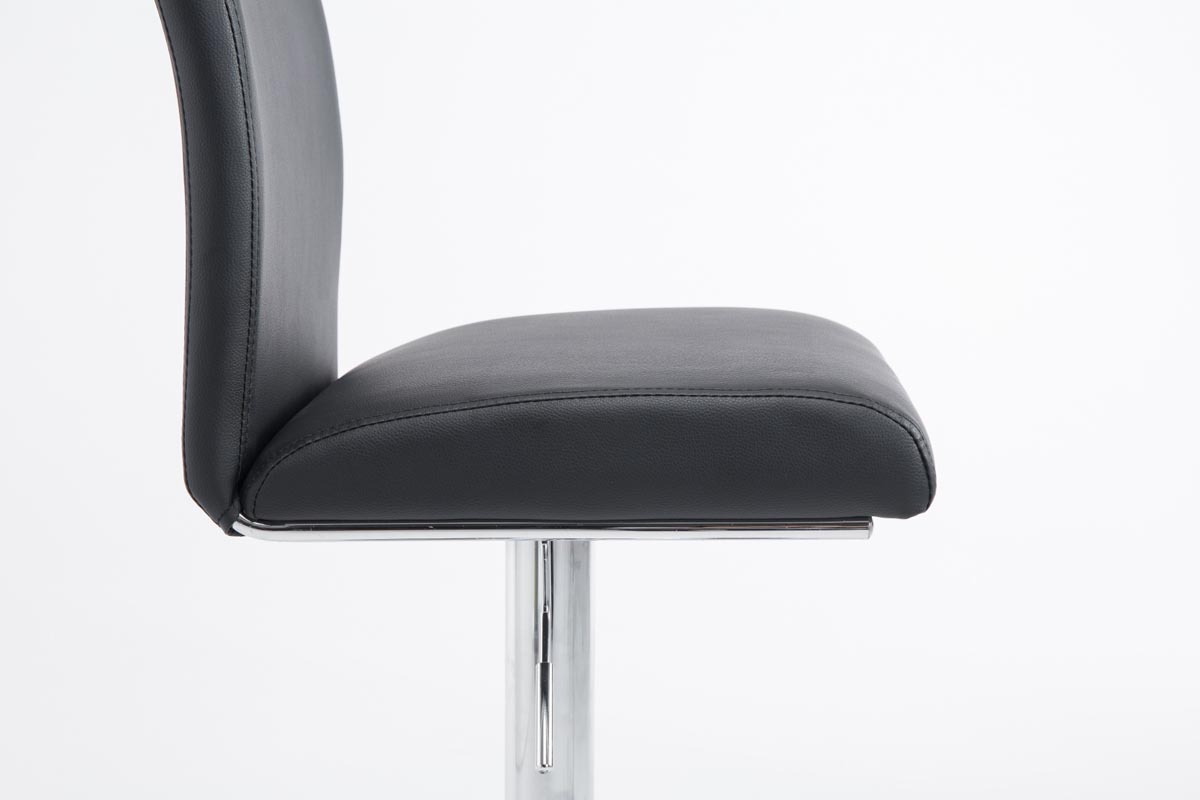 Tabouret de bar Köln en similicuir avec pied en métal