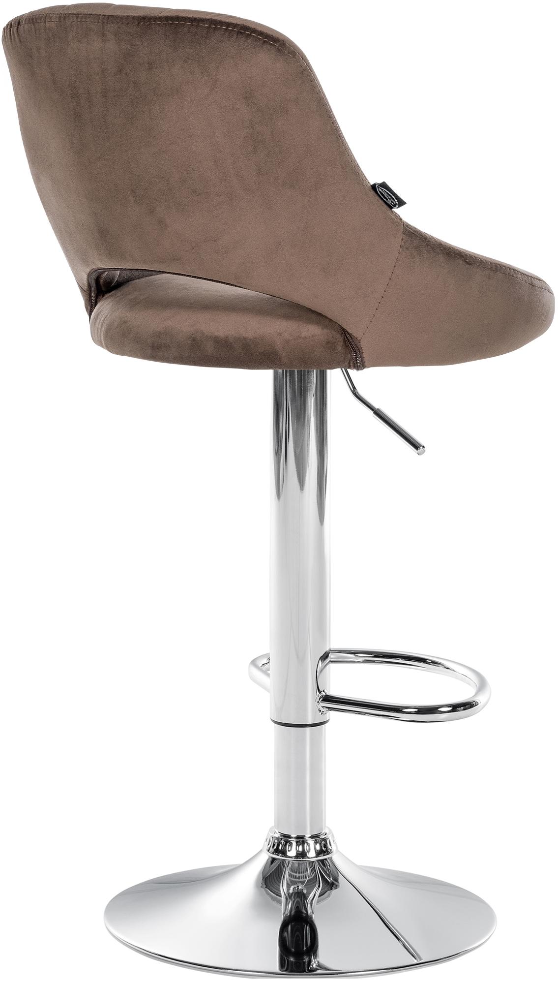 Lot de 2 tabourets de bar Milet en velours