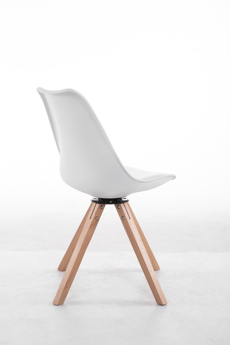 Chaise de salle à manger Troyes Pivotante Piétement en Forme Carrée