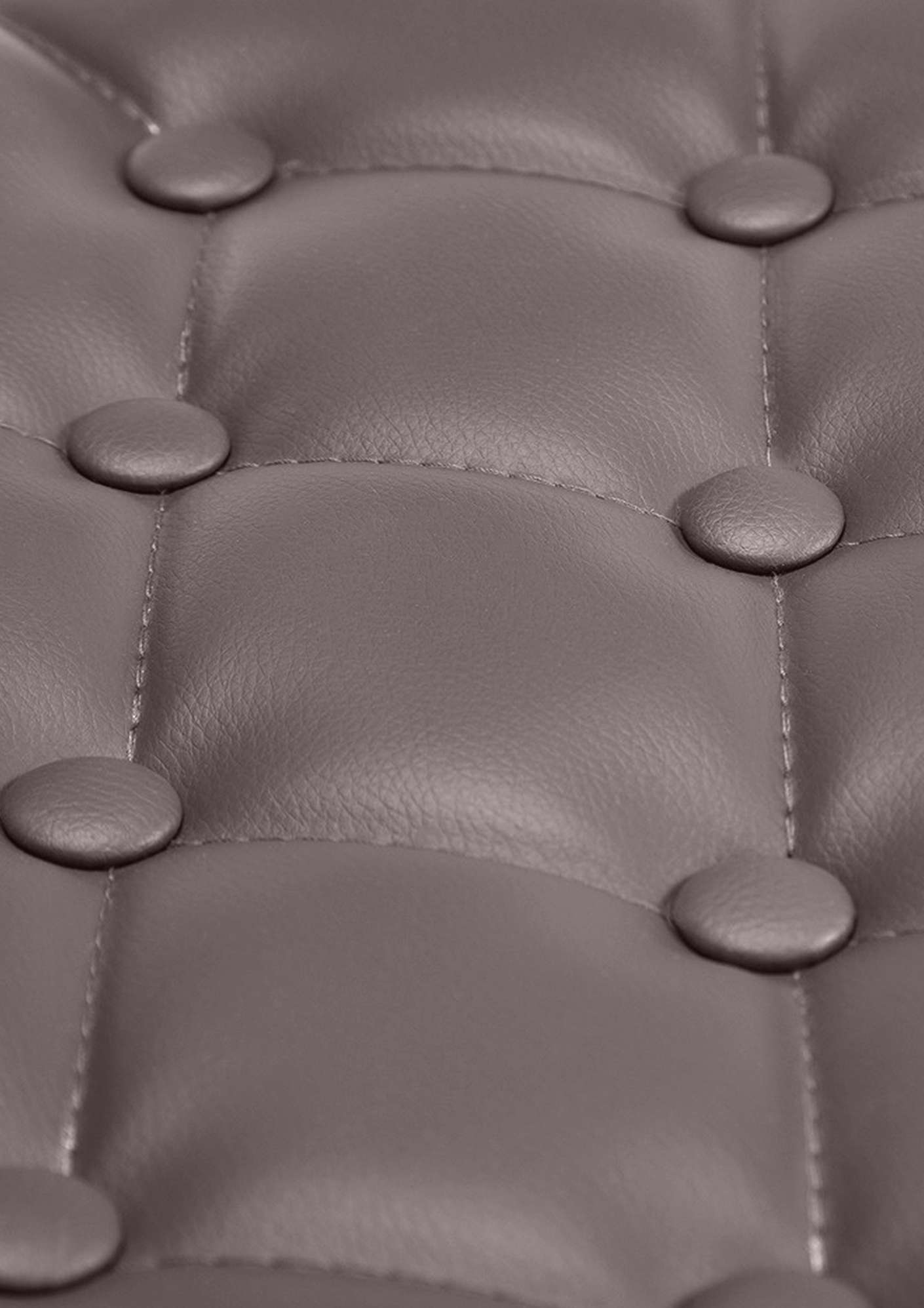 Chaise Lounge Dublin Similicuir - Piètement avec colonne centrale en métal chromé