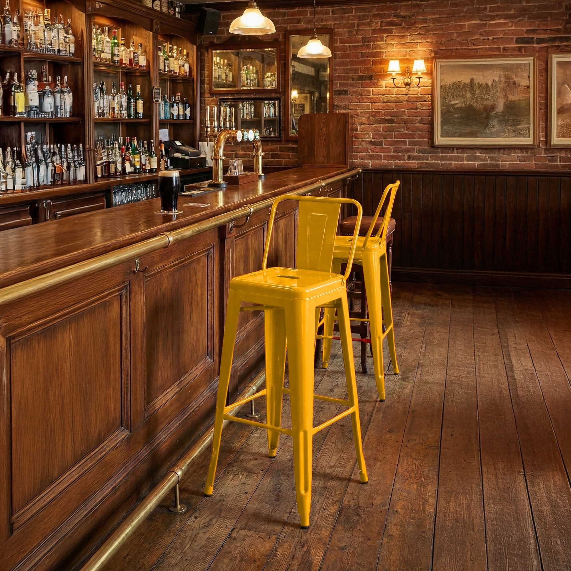 Lot de 4 tabourets de bar Mason