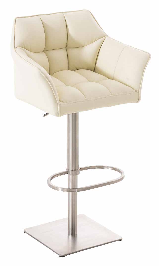 Lot de 2 tabourets de bar Damaso en similicuir