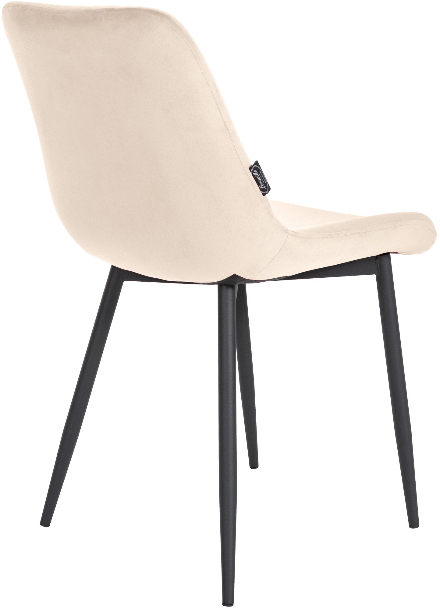 Lot de 4 chaises de salle a manger Victoria en velours