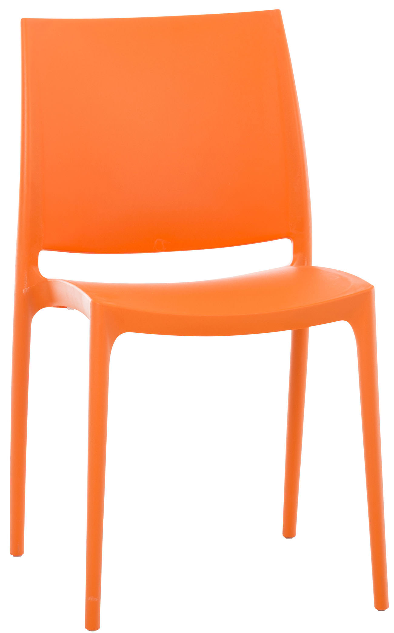 Lot de 2 chaises de jardin empilables Maya en plastique