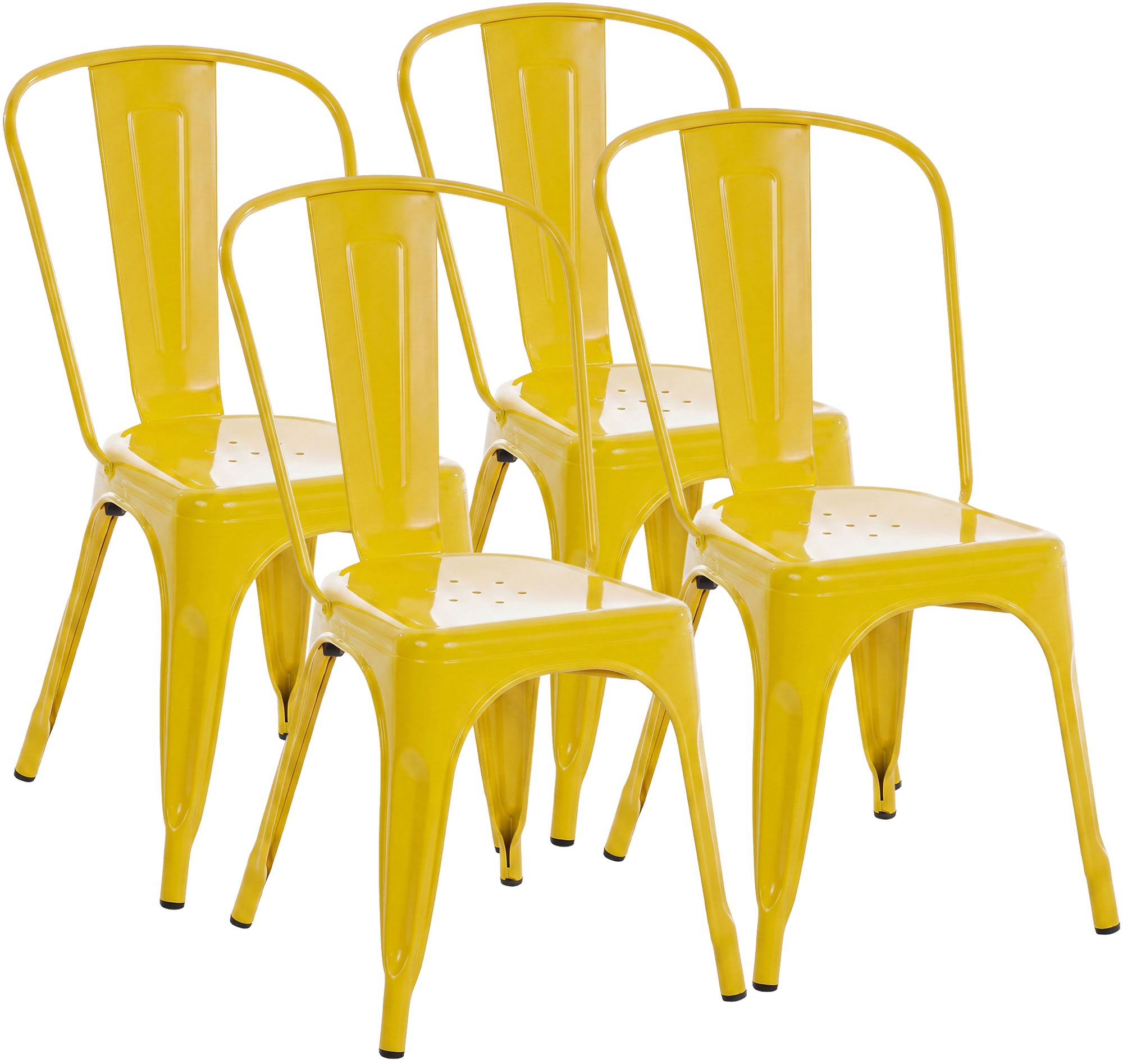 Lot de 4 chaises empilables Benedikt