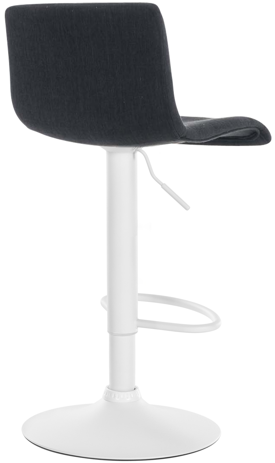 Tabouret de bar Hover Assise en Tissu Piètement Métal chromé