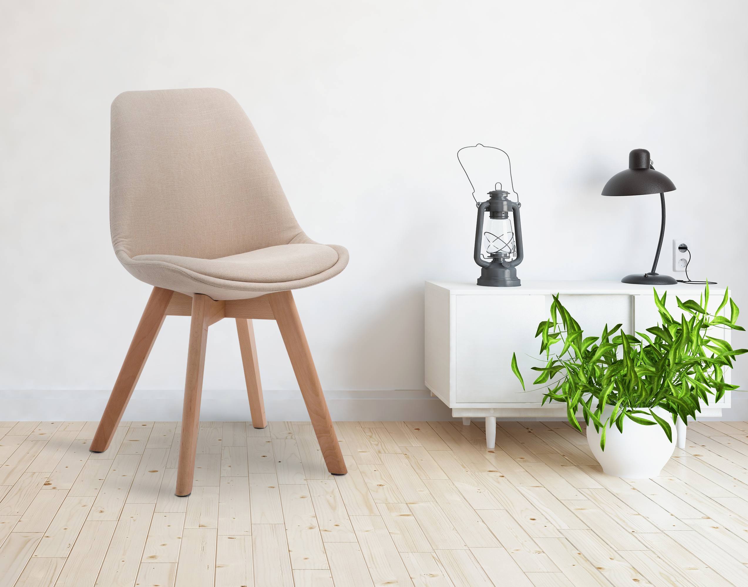 Chaise de visiteur Borneo V2 tissu