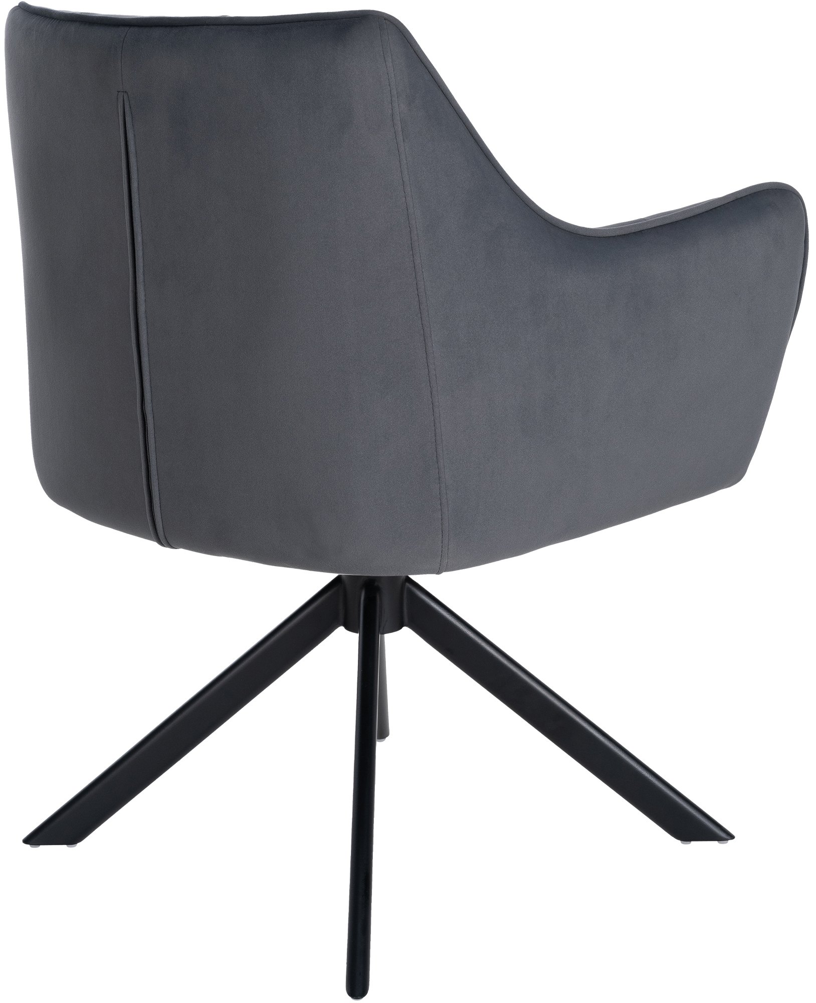 Chaise de salle à manger Swing revêtement velours