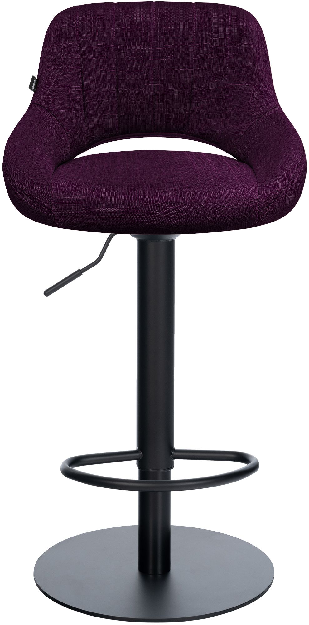 Tabouret de bar Milet noir avec pied extra lourd