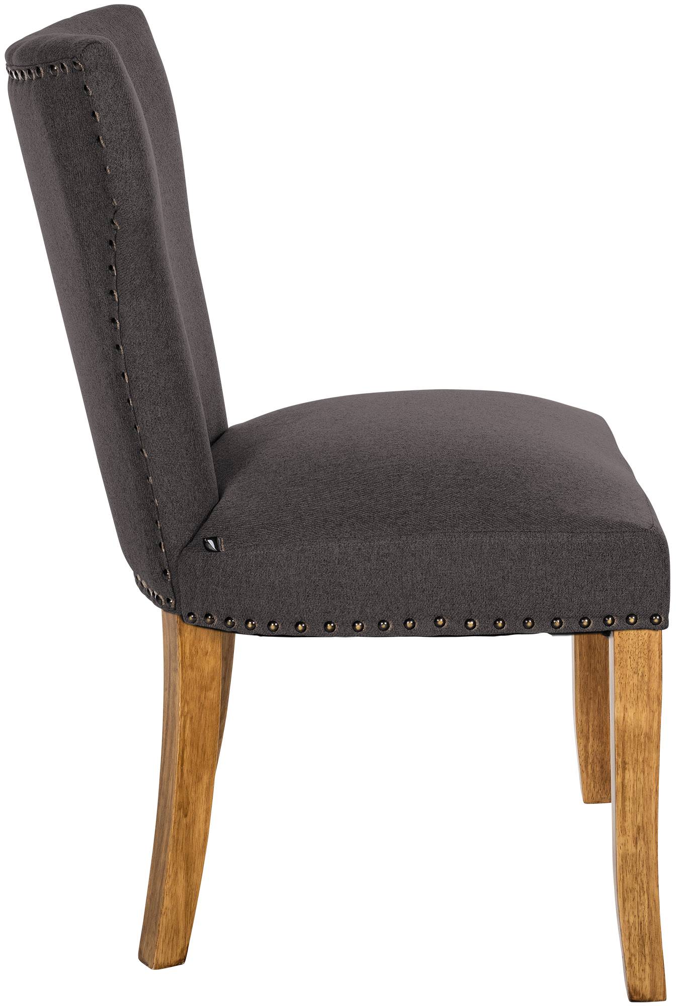 Lot de 2 chaises de salle à manger Zadar tissu