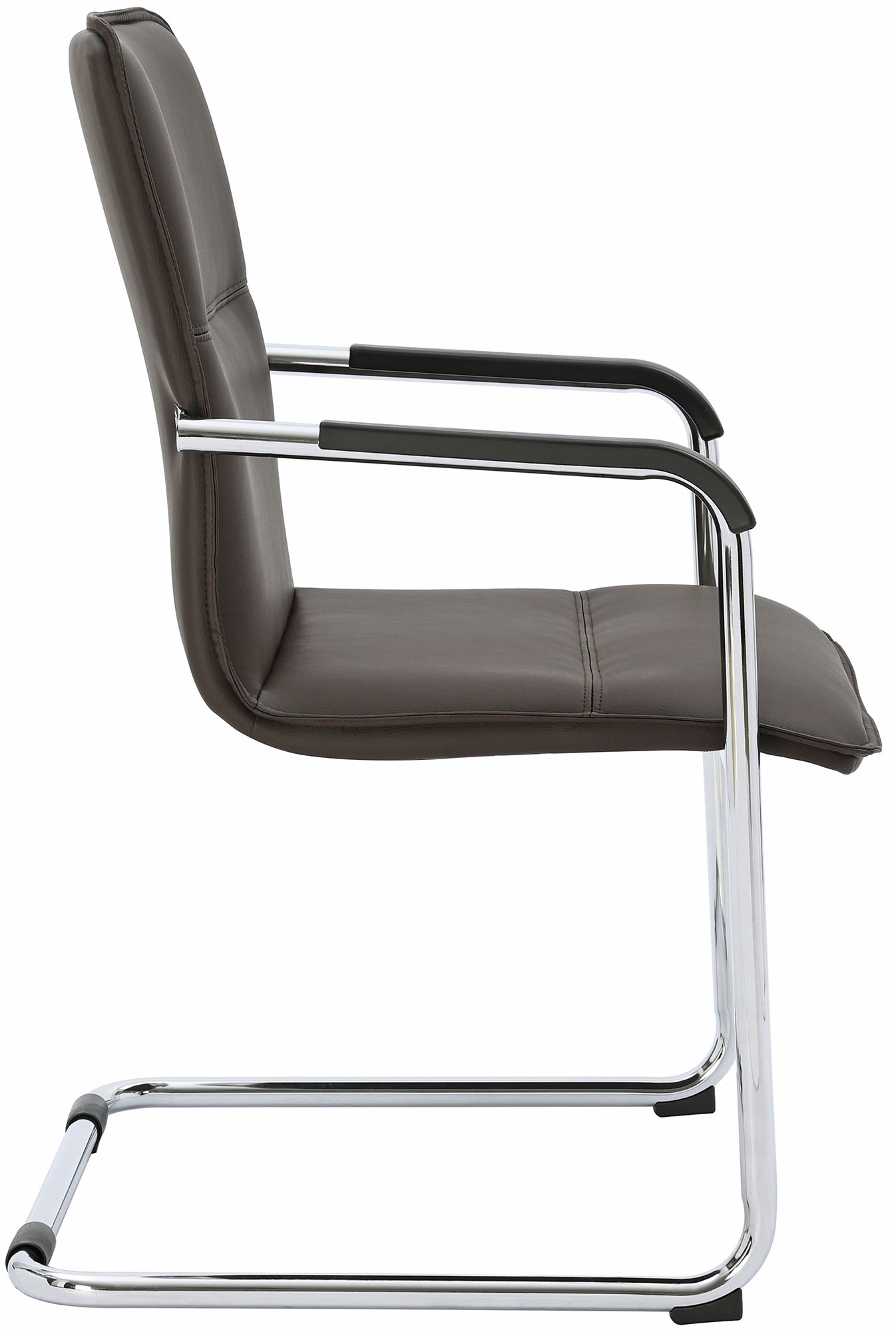 Lot de 2 chaises cantilever Seattle en similicuir