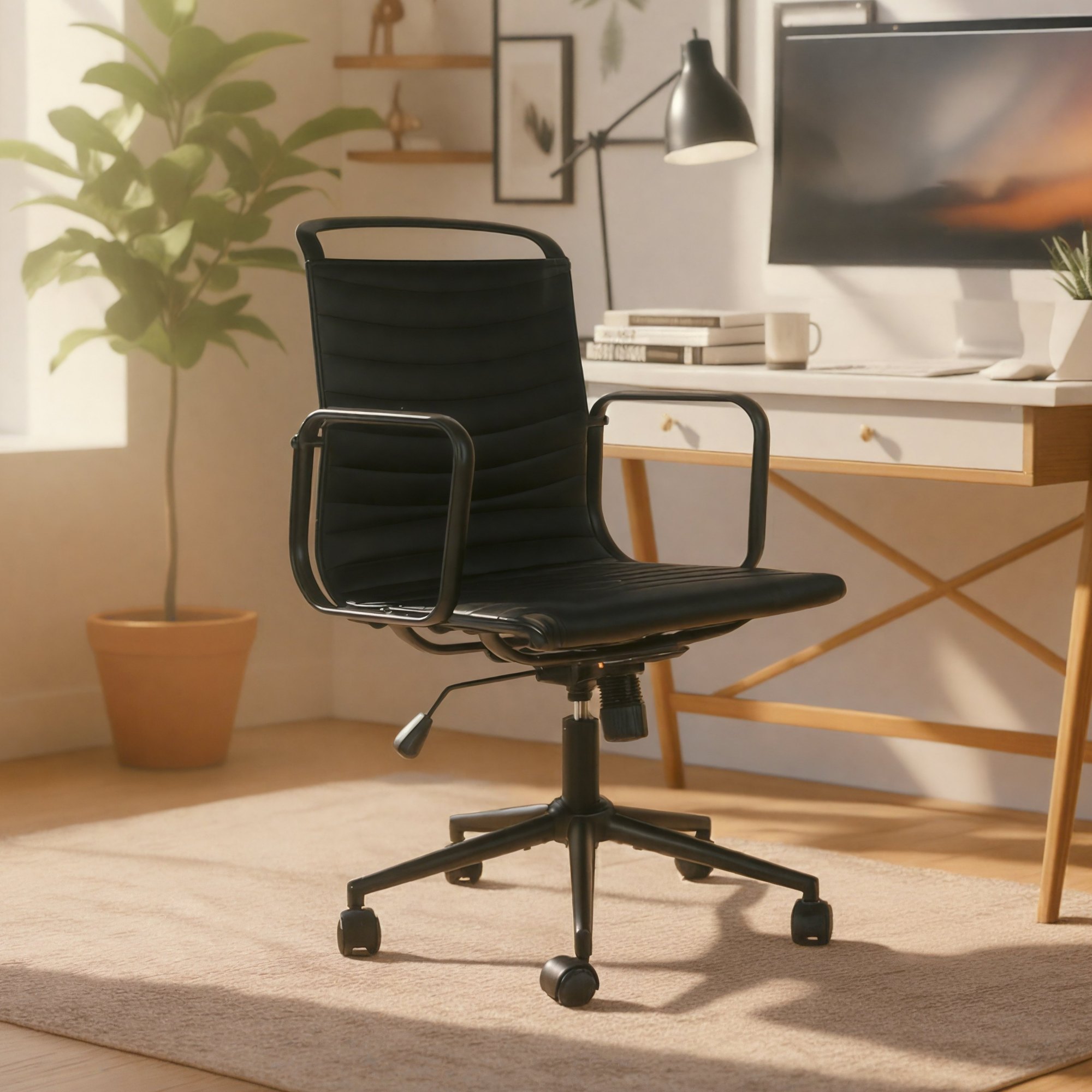 Chaise de Bureau Bakers en Similicuir