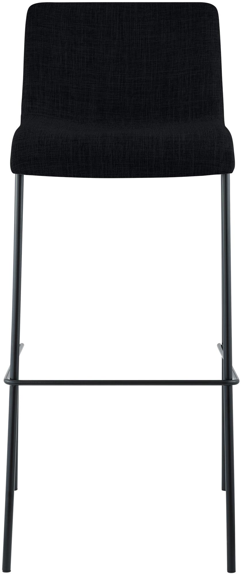 Lot de 2 tabourets de bar Hover en tissu, pieds metalliques